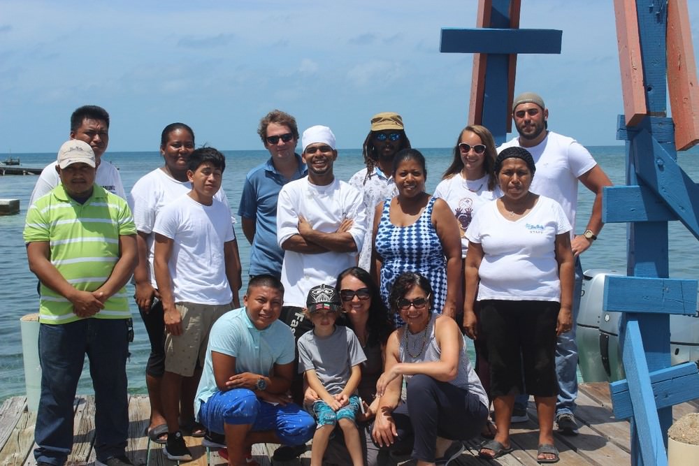 Belize island resort family