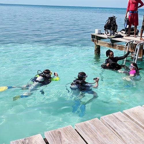 Belize scuba open water diving certification