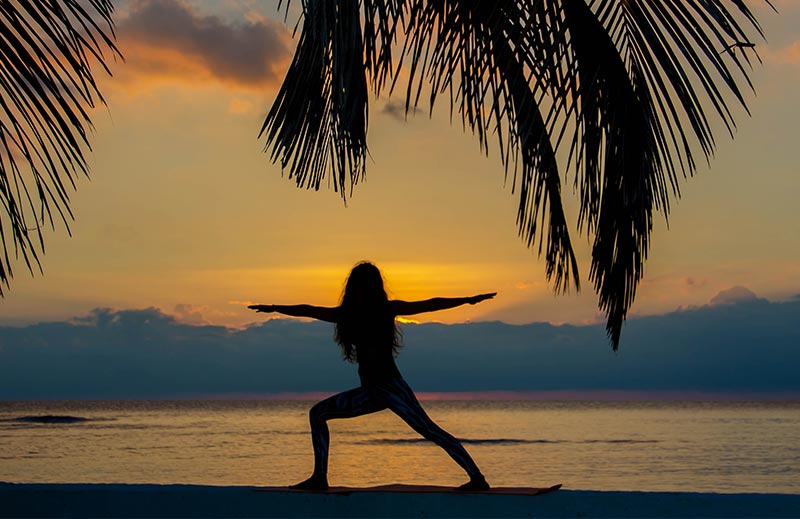 Belize island activities- yoga